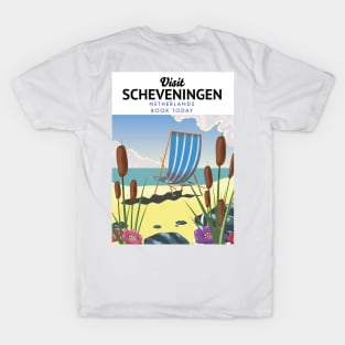 Scheveningen Netherlands beach poster T-Shirt